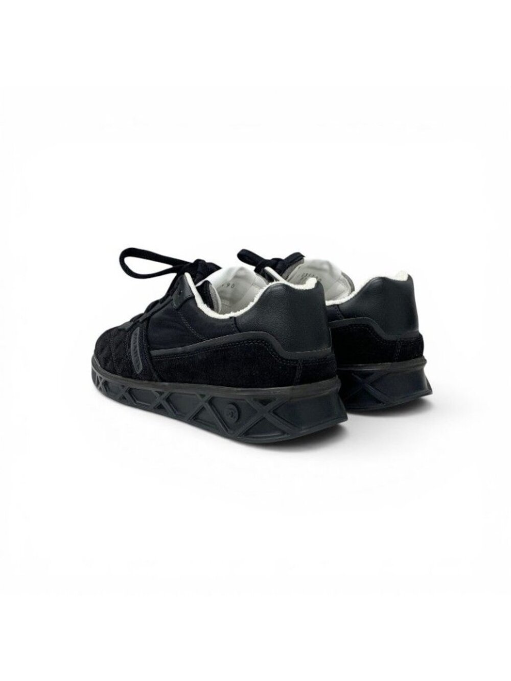 Chanel Sneakers Shoes Suede Nylon Black CC Logo - Picture 4 of 10